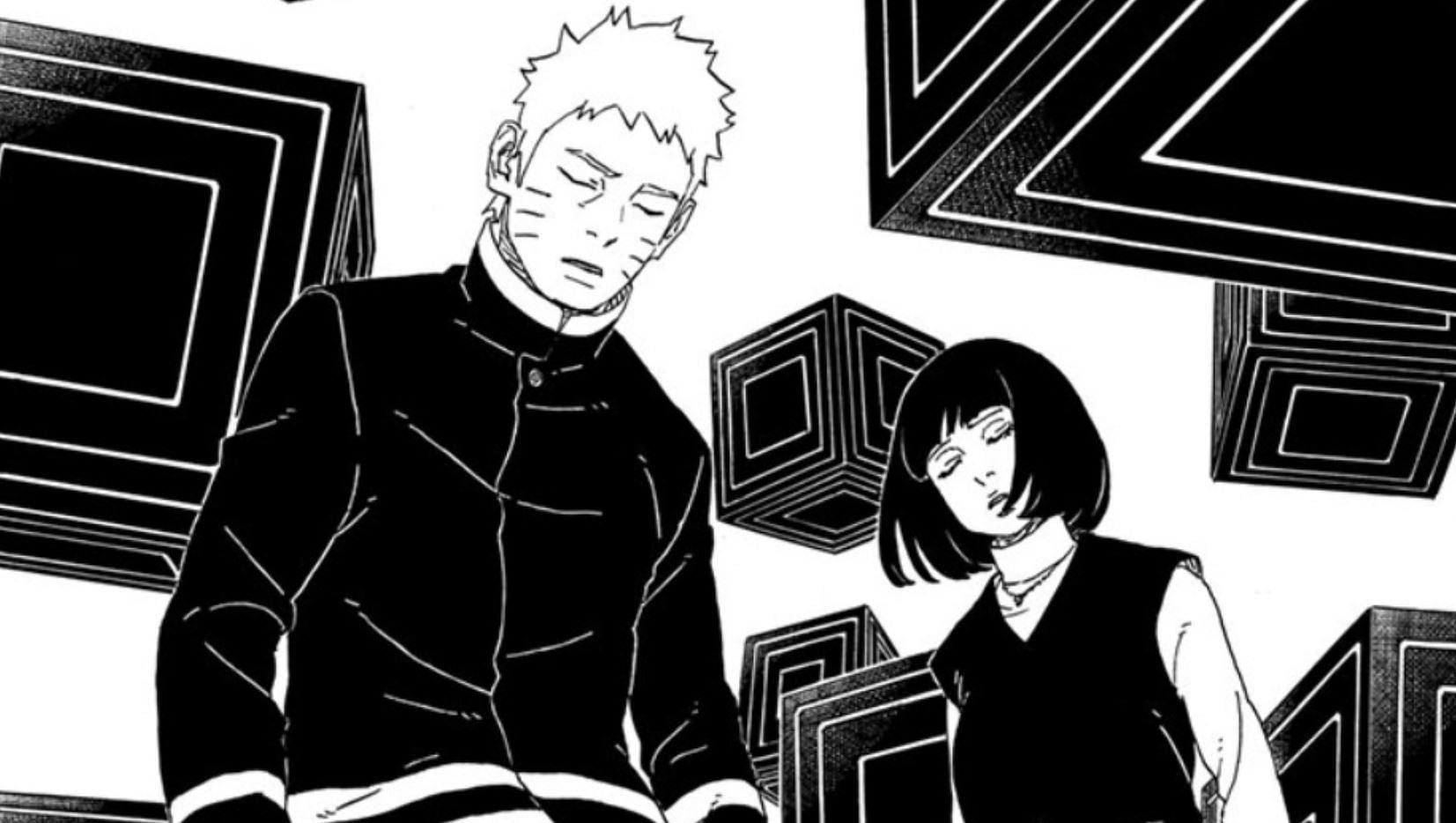 Naruto and Hinata as seen in the Boruto manga (Image via Shueisha)